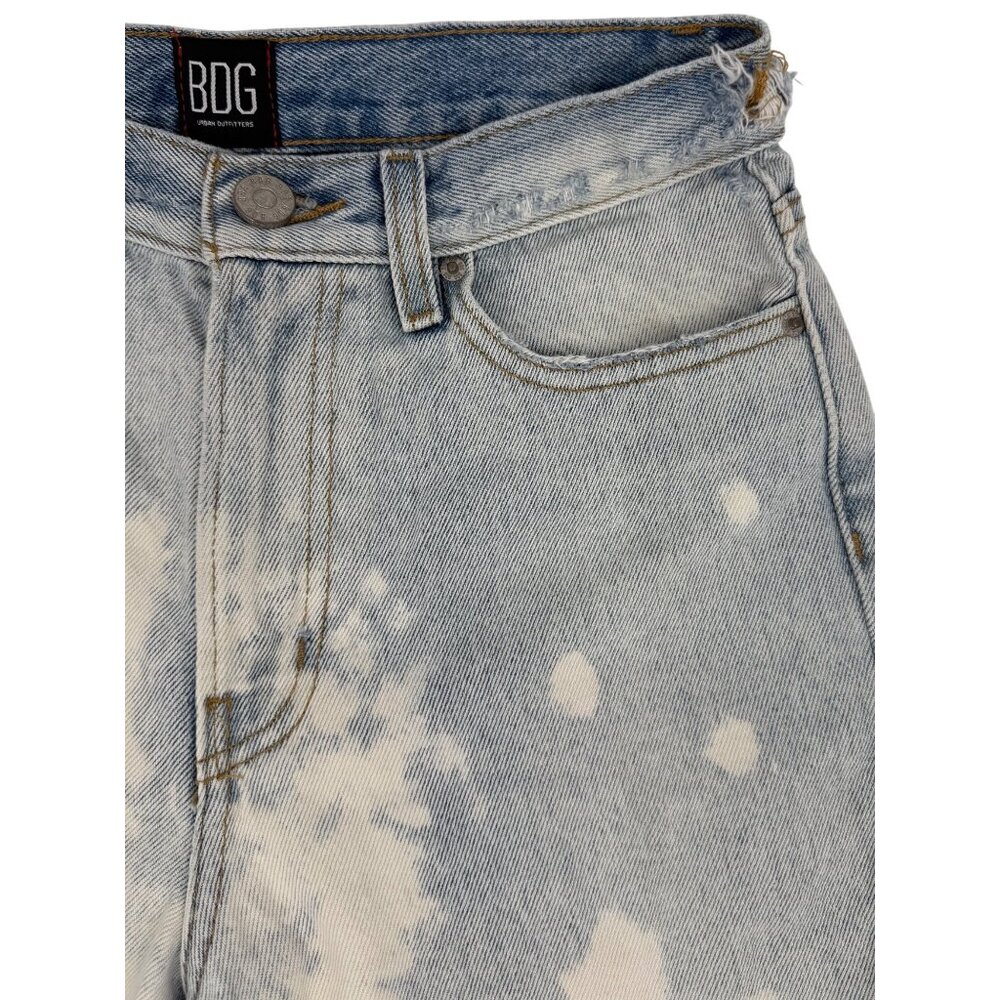 Urban Outfitters BDG Grunge 90s Ripped Distressed High Rise Straight Denim Jeans - Picture 7 of 16